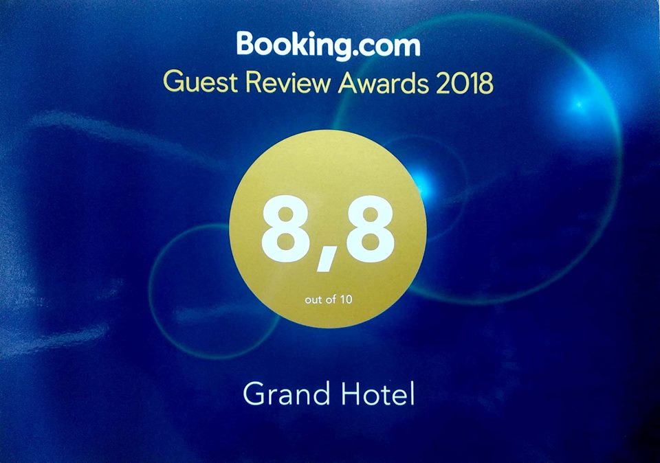 Grand Hotel dành giải thưởng Guest Review Award 2018 